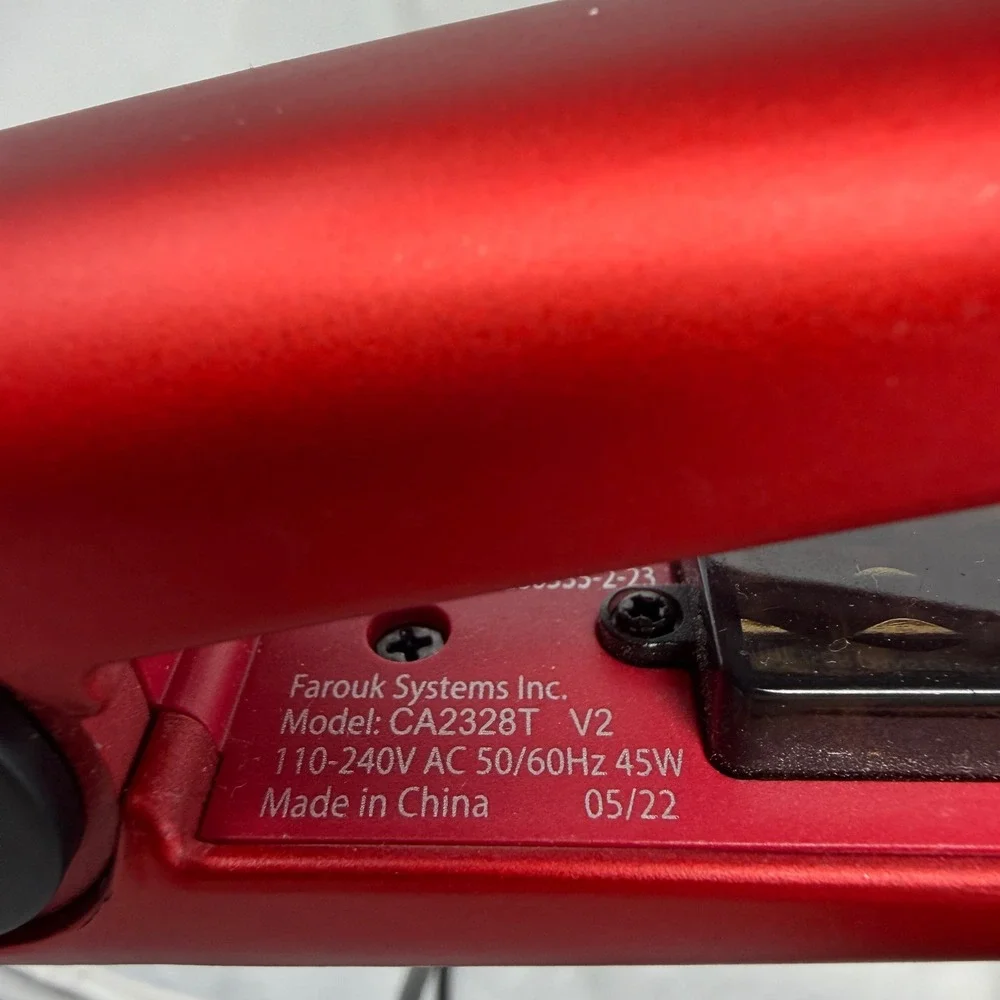 CHI Original 1 Inch Ceramic Hair Straightener Flat Iron Red CA2328T V2 425F
